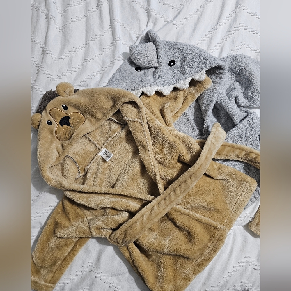 Baby Aspen Cozy Gray Bathrobe